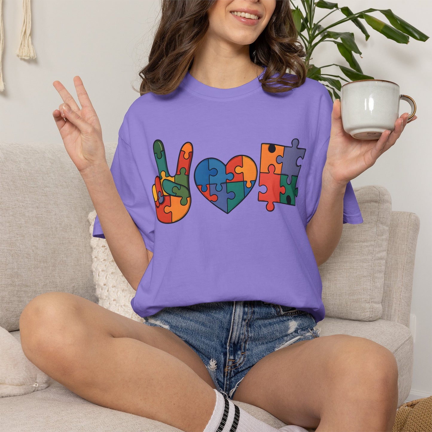 Autism Awareness Shirt | Comfort Colors Tee | Neurodiversity Inclusion Graphic T-Shirt
