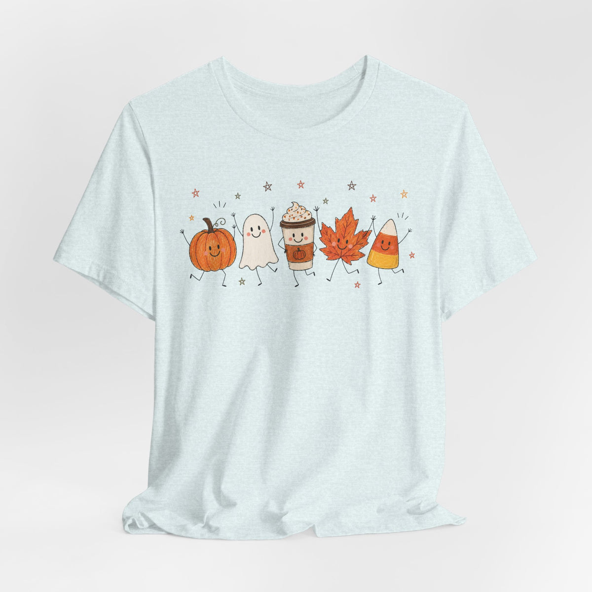Halloween Cute Shirt | Pumpkin Ghost Coffee Shirt | Fall Graphic Tee | Spooky Season Shirt