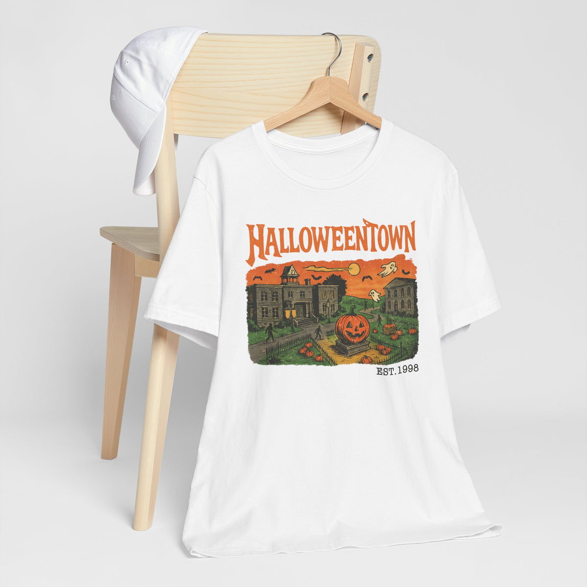 Halloweentown Graphic T-Shirt | Spooky Season Halloween Tee | Fun Fall Shirt for Halloween Parties & Everyday Style