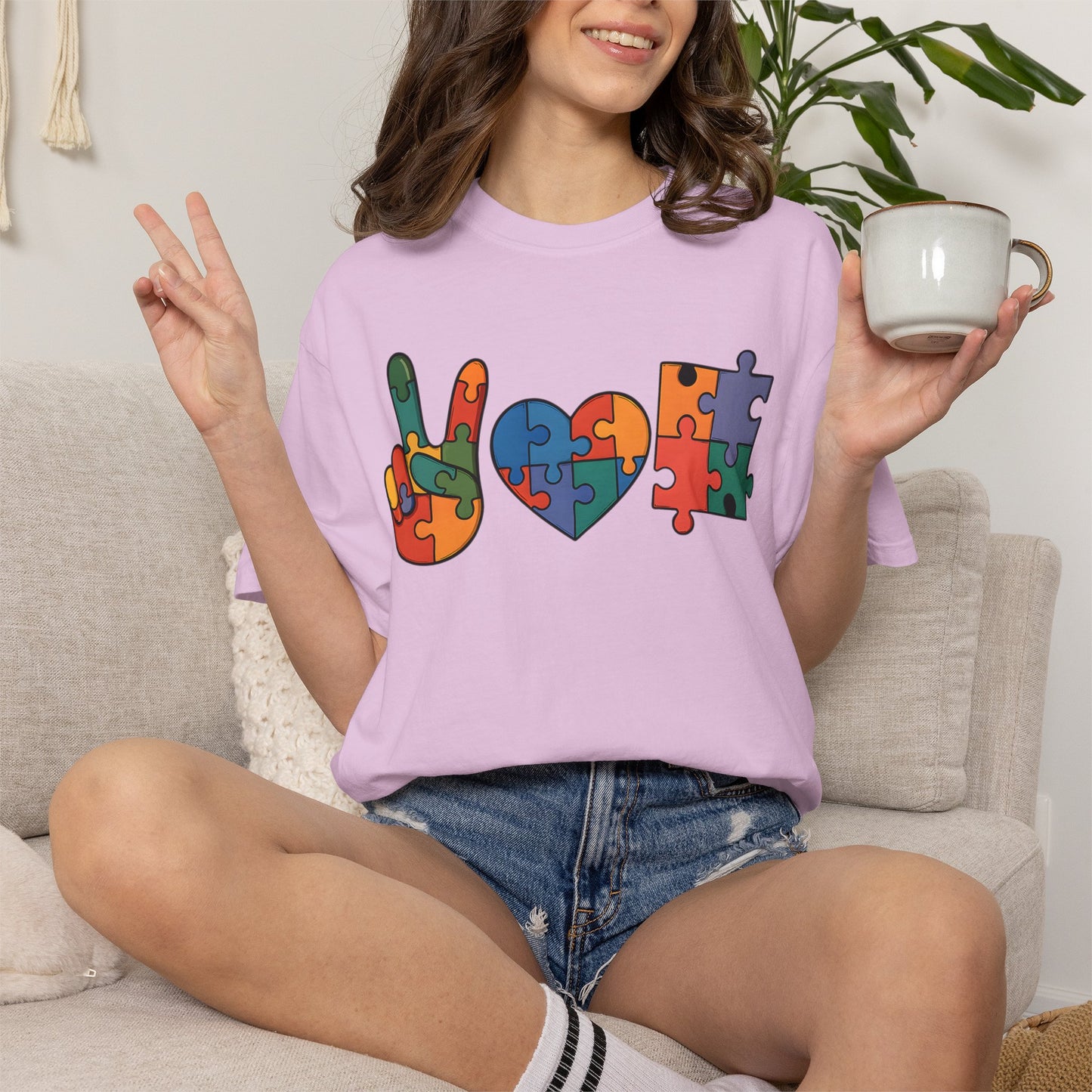 Autism Awareness Shirt | Comfort Colors Tee | Neurodiversity Inclusion Graphic T-Shirt