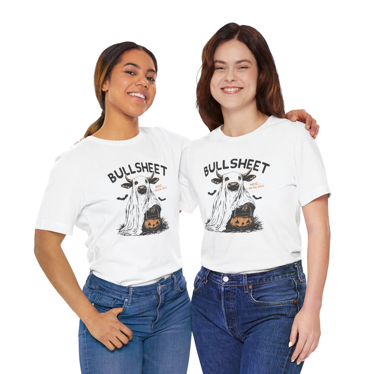 Bullsheet Halloween Shirt | Funny Bull Ghost Shirt | Country Halloween Graphic Tee | Spooky Farm Shirt