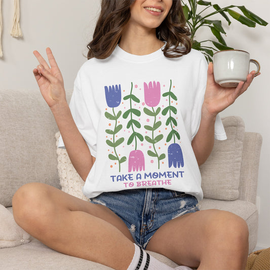 Boho Flower Shirt | Comfort Colors Tee | Vintage Floral Graphic T-Shirt for Women