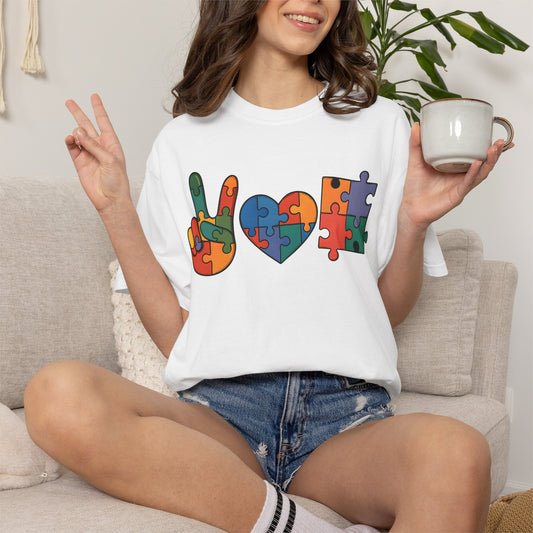 Autism Awareness Shirt | Comfort Colors Tee | Neurodiversity Inclusion Graphic T-Shirt