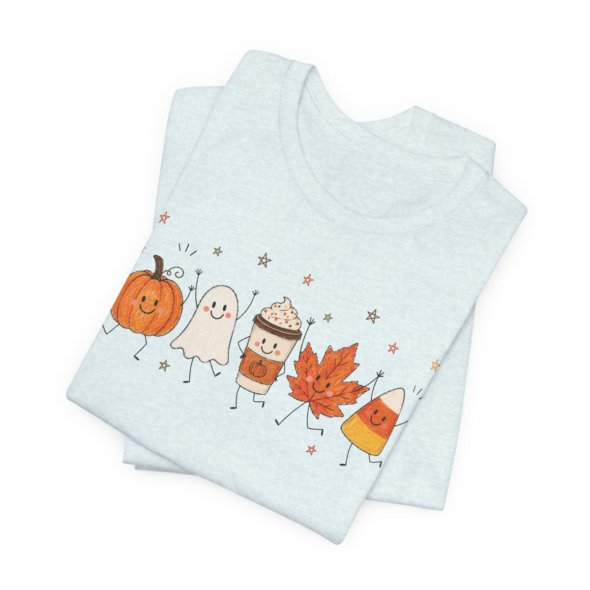 Halloween Cute Shirt | Pumpkin Ghost Coffee Shirt | Fall Graphic Tee | Spooky Season Shirt