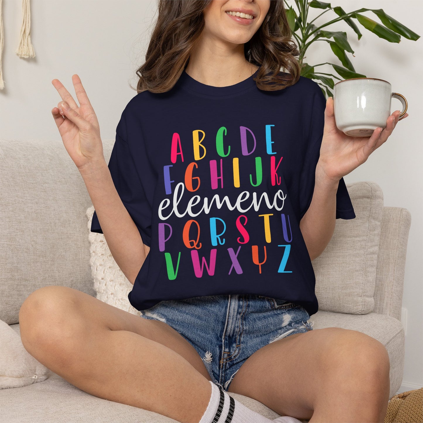 Alphabet Teacher Shirt | ABC Teacher Tee | Comfort Colors Graphic T-Shirt for Teachers