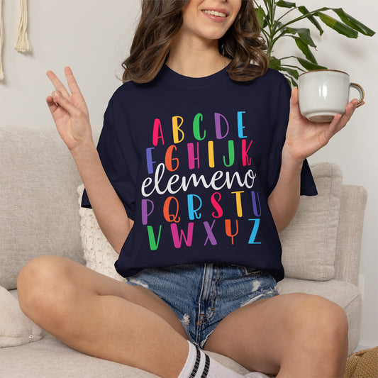 Alphabet Teacher Shirt | ABC Teacher Tee | Comfort Colors Graphic T-Shirt for Teachers