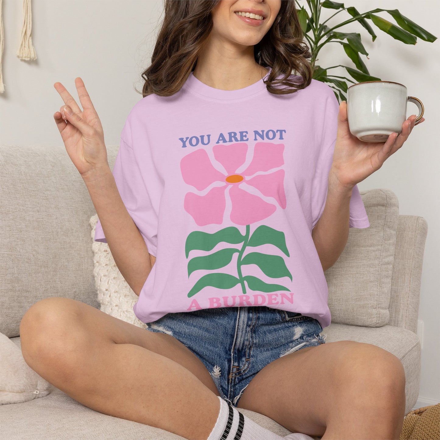Boho Flower Shirt | Comfort Colors Tee | Vintage Floral Graphic T-Shirt for Women