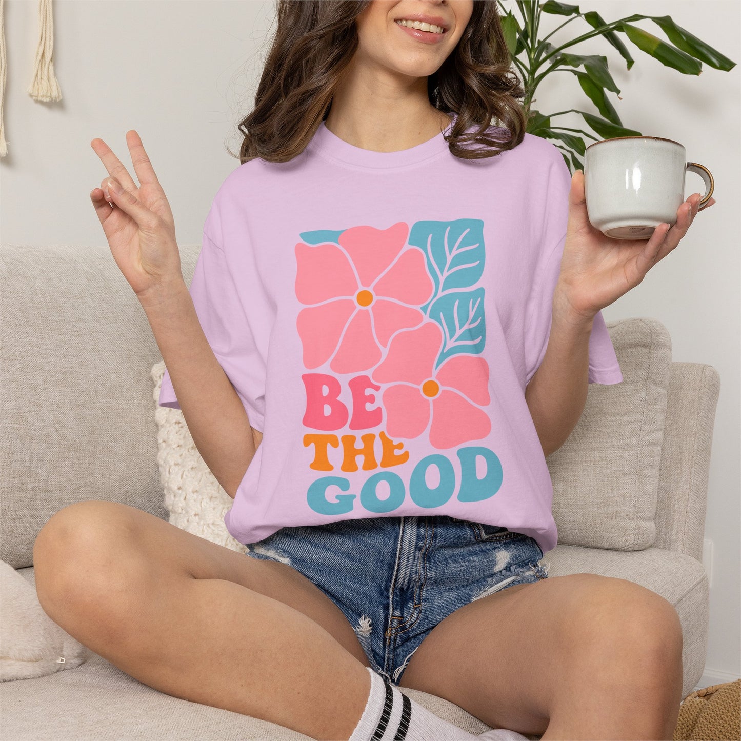 Boho Flower Shirt | Comfort Colors Tee | Vintage Floral Graphic T-Shirt for Women