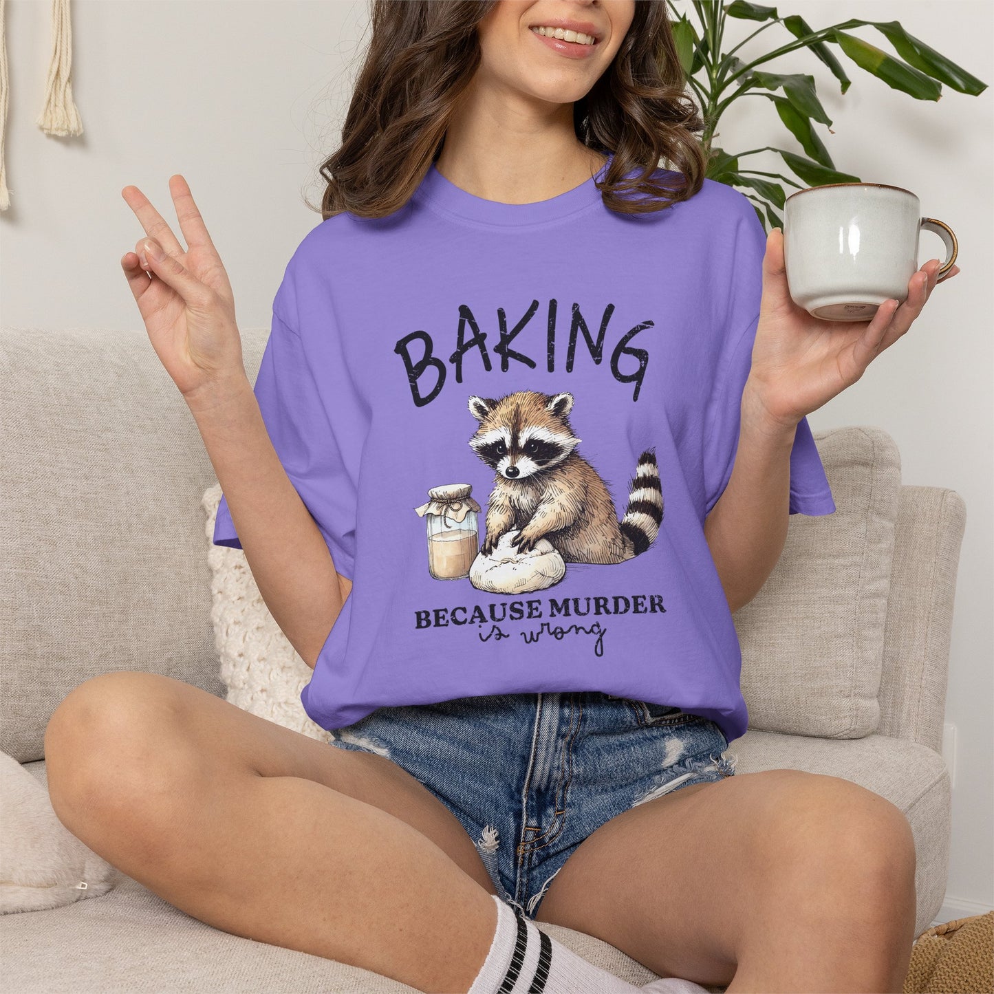 Funny Raccoon Shirt | Comfort Colors Tee | Cute Trash Panda Graphic T-Shirt
