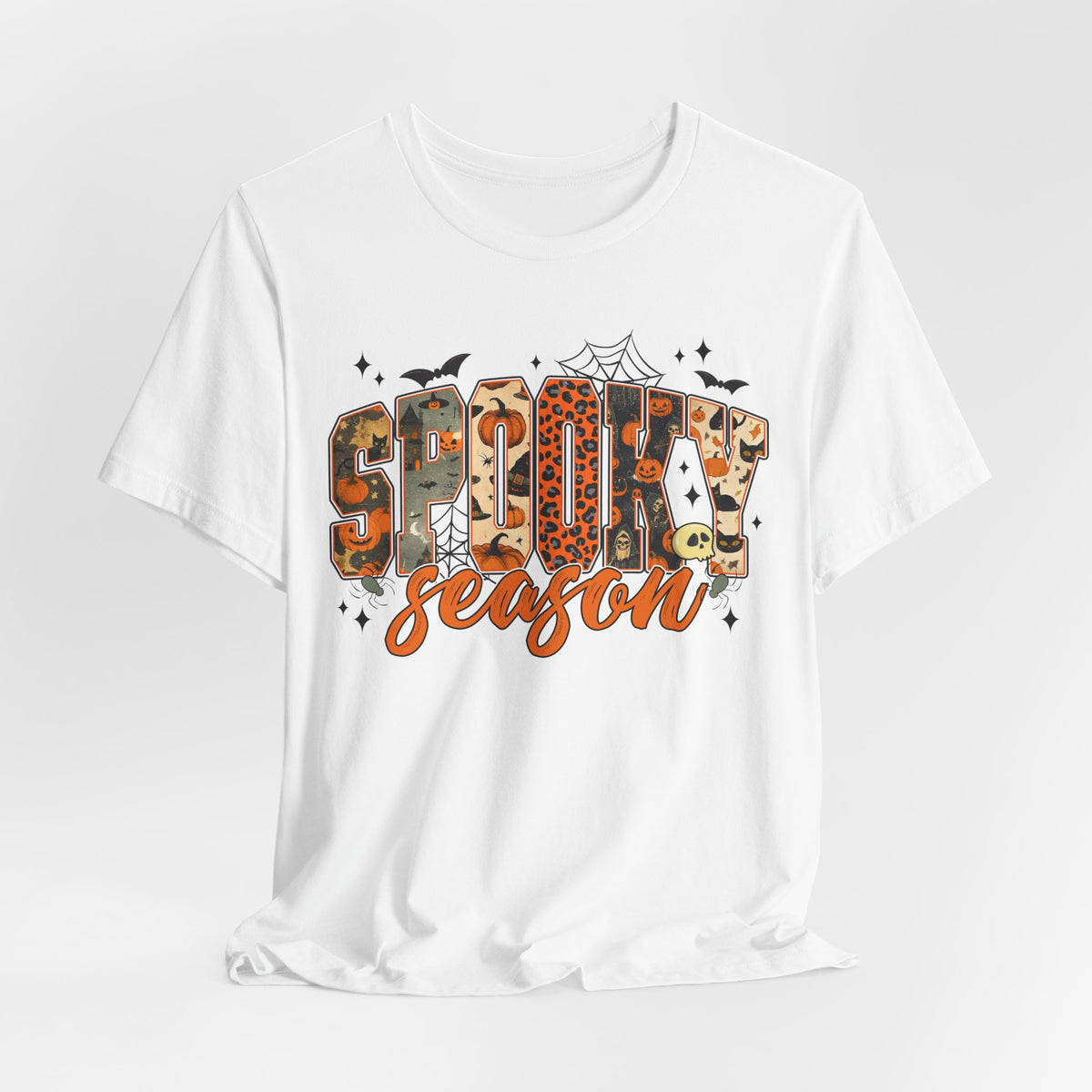 Women's Spooky Season Graphic T-Shirt, Cute Fall Halloween Top
