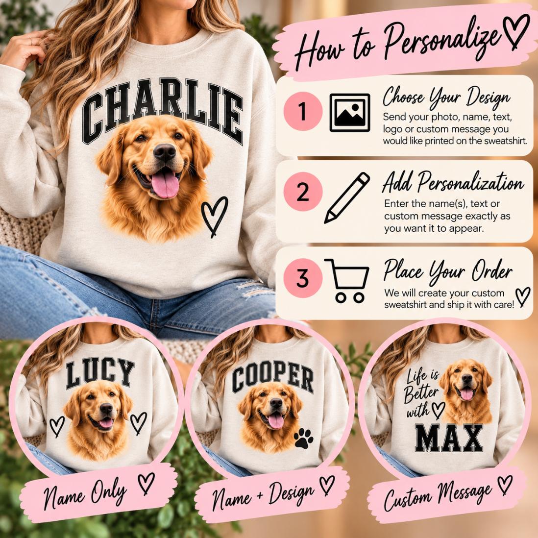 Custom & Personalized Crewneck Sweatshirt | Custom Design, Text, Logo & Image Gildan Heavy Blend