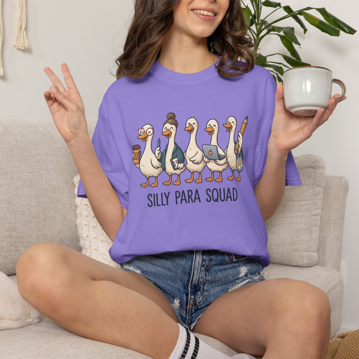 Silly Para Squad Shirt | Goose Paraprofessional Shirt | Comfort Colors Teacher Assistant Tee