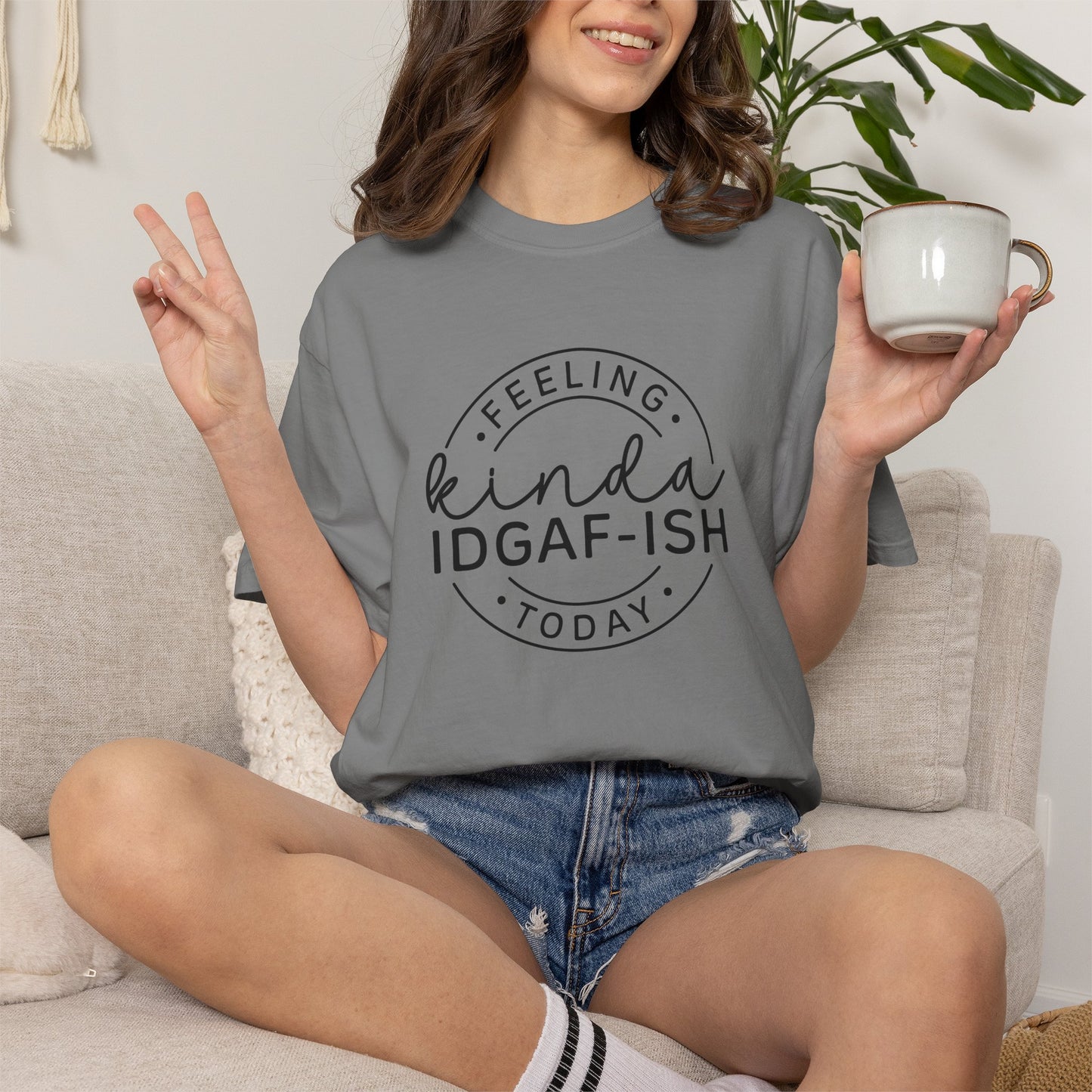 Feeling Kinda IDGF-ISH Today Shirt | Comfort Colors Tee | Funny Sarcastic Graphic T-Shirt