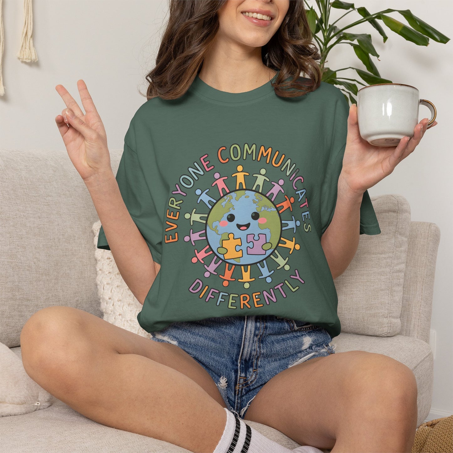 Autism Awareness Shirt | Comfort Colors Tee | Neurodiversity Inclusion Graphic T-Shirt