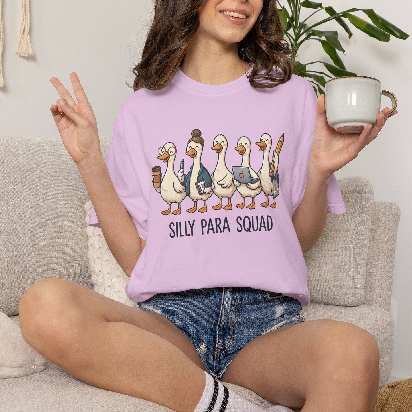 Silly Para Squad Shirt | Goose Paraprofessional Shirt | Comfort Colors Teacher Assistant Tee