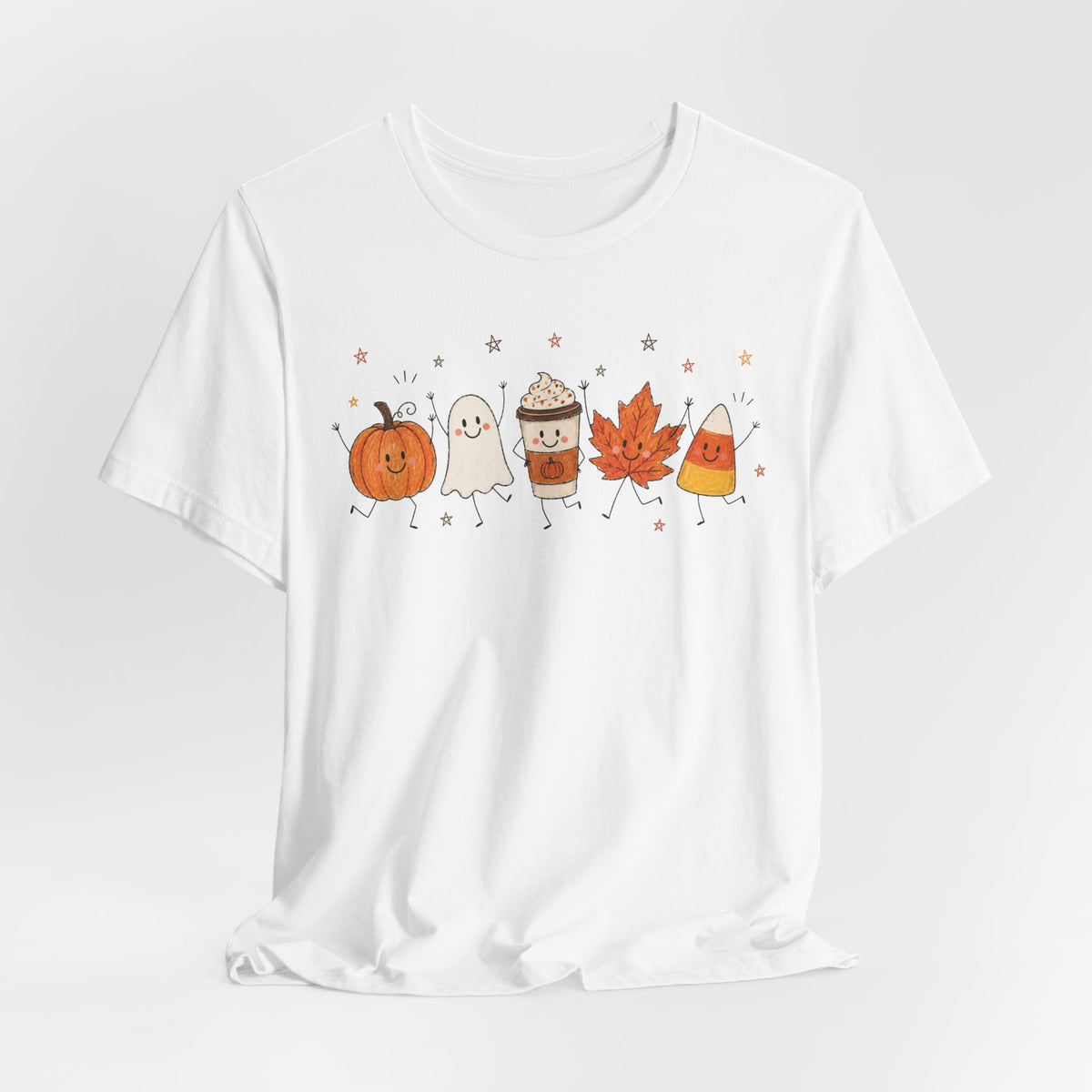 Halloween Cute Shirt | Pumpkin Ghost Coffee Shirt | Fall Graphic Tee | Spooky Season Shirt