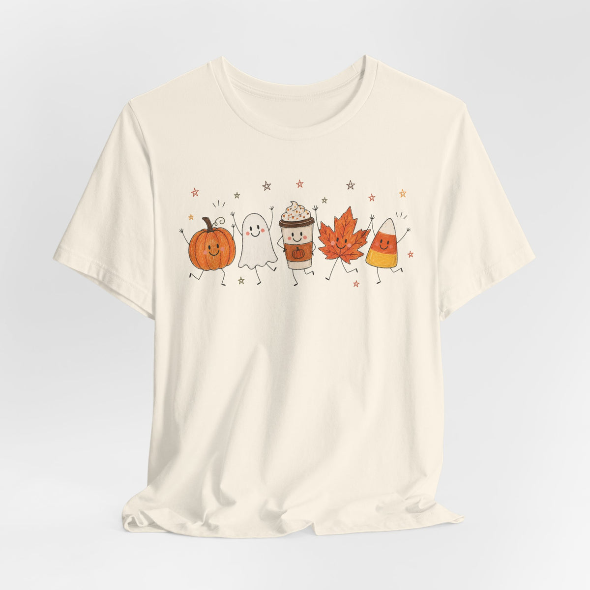 Halloween Cute Shirt | Pumpkin Ghost Coffee Shirt | Fall Graphic Tee | Spooky Season Shirt