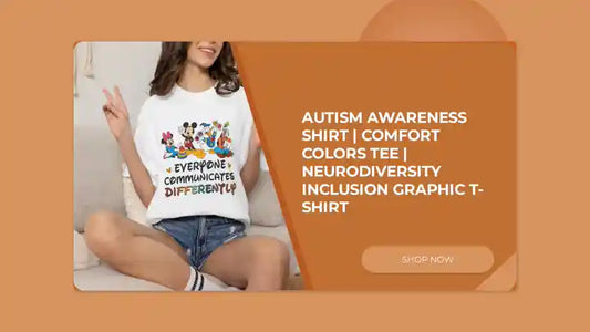 Autism Awareness Shirt | Comfort Colors Tee | Neurodiversity Inclusion Graphic T-Shirt by@Outfy