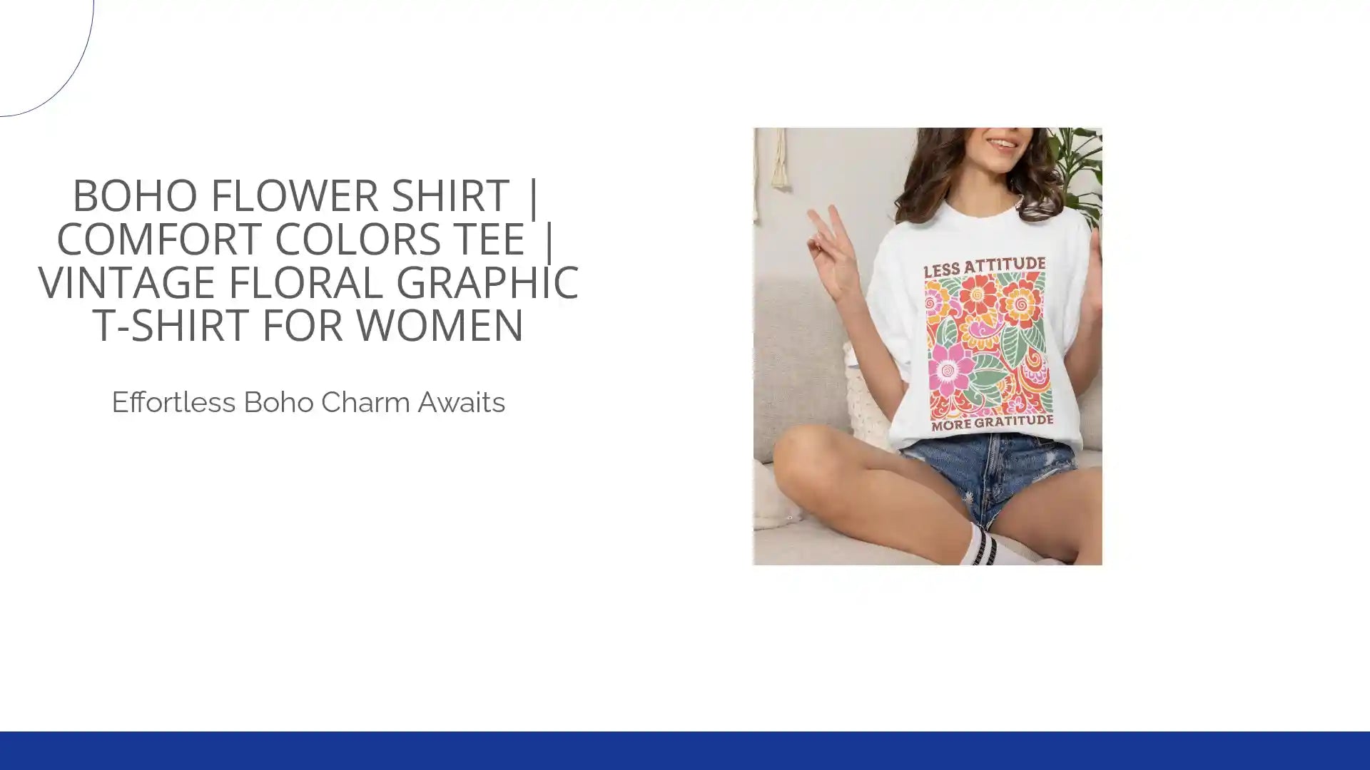 Boho Flower Shirt | Comfort Colors Tee | Vintage Floral Graphic T-Shirt for Women by@Outfy